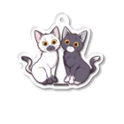 藤凪かおる・UCHINOKONYANの猫・UCHINOKONYAN【オセロ】 Acrylic Key Chain