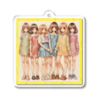 Aina-Kのレトロ♡ガール Acrylic Key Chain