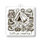 南国のキャンプに行こう！【Let's go camping!】 アクリルキーホルダー