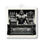 ゴリラショップのThe Mighty Gorilla Coffee Shop  Acrylic Key Chain