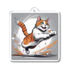 にゃんこーねこの飛ぶ猫 Acrylic Key Chain