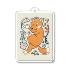 うずら舎の芝わんわん Acrylic Key Chain