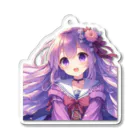 onakasuita_7のかわいい女の子 -Murasaki- Acrylic Key Chain