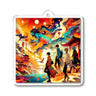 Dream Land ❥•♪♫¸¸.✿' WalT ༻の永遠の旅路：アーティスティック・オデッセイ・スマホケース" Acrylic Key Chain