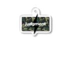 judgment produceの【judgment produce】judgment迷彩（緑） アクリルキーホルダー