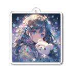 rin_cocoのかわいい！クマ抱っこ♪ Acrylic Key Chain