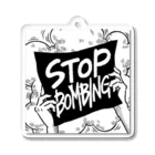 もときちのstop bombingプラカ アクリルキーホルダー