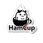 HamCup（ハムカップ）のHamCup公式はむすたーきーろごばーじょん アクリルキーホルダー