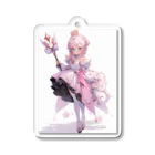 AQUAMETAVERSEのアニメ風ピンクのお姫さま　なでしこ1478 Acrylic Key Chain