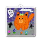 sara nerdのねこかぼちゃ Acrylic Key Chain