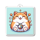 wtr3045のまるねこ37 Acrylic Key Chain