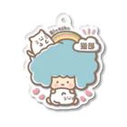 Bluesky ねこ部のBlueskyねこ部(大）カラー版 Acrylic Key Chain