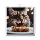 feliceのごはんを食べている猫 Acrylic Key Chain