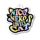 にこねこ【保護猫の保育園】のにこねこラブリー（カラー）キーホルダー Acrylic Key Chain