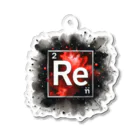 science closet（科学×ファッション）の元素シリーズ　~レニウム Re~ Acrylic Key Chain