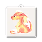 ニャン丸の火の世界に生まれたドラゴン Acrylic Key Chain