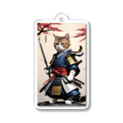 カジャ　かつみ　katsumi kajaの猫サムライパート2 Acrylic Key Chain