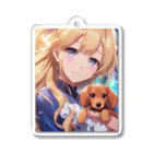 ニュートラルノードの女の子とちょっこたん Acrylic Key Chain