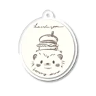 lemonysnow/ハリネズミグッズの【限定】hamburger Acrylic Key Chain