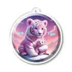 bebebabyのピンクタイガーのラブリーちゃん Acrylic Key Chain