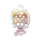 Stylo Tee Shopのガールズとお出かけ Acrylic Key Chain