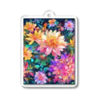 モノモノクローゼットの花々 Acrylic Key Chain