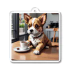 8-Bit Oasisのcoffee dog Acrylic Key Chain