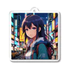 sion1010のひとりで演奏する、夢いっぱいの女の子♪ Acrylic Key Chain