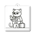 "Urban working cats"の都会で働く猫 Acrylic Key Chain