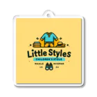 リトルスタイルズ　パパママ&子ども服のlittle styles yellow アクリルキーホルダー