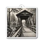 タマたまの木造橋 アクリルキーホルダー