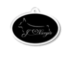 ORCATのI Love Corgis （ロゴホワイト） Acrylic Key Chain