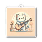 makoto401のギター好きな猫ちゃん Acrylic Key Chain