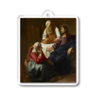 世界美術商店のマルタとマリアの家のキリスト / Christ in the House of Martha and Mary Acrylic Key Chain