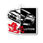 ムゲンソウコ GarageNoLimitのEvolution10-Black Acrylic Key Chain