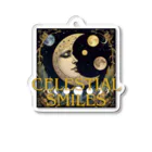 Mellow-Skyの「Celestial Smiles（天空の微笑み）」 アクリルキーホルダー