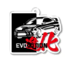 ムゲンソウコ GarageNoLimitのEvolution4-Black Acrylic Key Chain