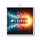 ねこにんじゃショップのPOSITIVE アクリルキーホルダー