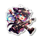 ◥(M)◤のロック系×メンヘラ×ギタリスト Girl_ver. Acrylic Key Chain