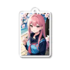 うしっちショップの4月のAIイラスト Acrylic Key Chain