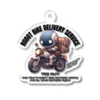 kazu_gのロボットバイク便(淡色用) Acrylic Key Chain