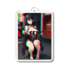 adultistのストリートセクシーガール Acrylic Key Chain