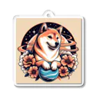 Huku5の全世界人気の柴犬 Acrylic Key Chain