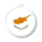 お絵かき屋さんのキプロスの国旗 アクリルキーホルダー