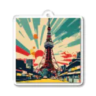 NeoPopGalleryのPOPARTTOKYOTOWER アクリルキーホルダー