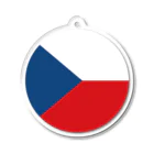 お絵かき屋さんのチェコの国旗 Acrylic Key Chain