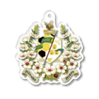 こむにゅのアパートメントの『マヌカの花とミツバチ』 Acrylic Key Chain