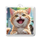 f-koroのかわいい笑顔がたまらない子猫 Acrylic Key Chain