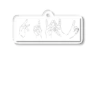 信州温泉美人-KIWI撮影会のKIWI撮影会ハンドロゴ Acrylic Key Chain