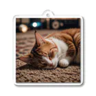 IKEDAYAの寝ている猫 Acrylic Key Chain